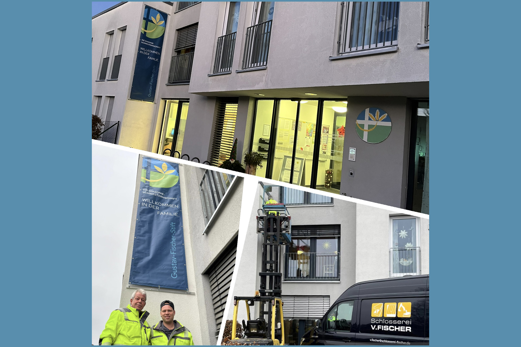 Banner am Gustav-Fischer-Stift