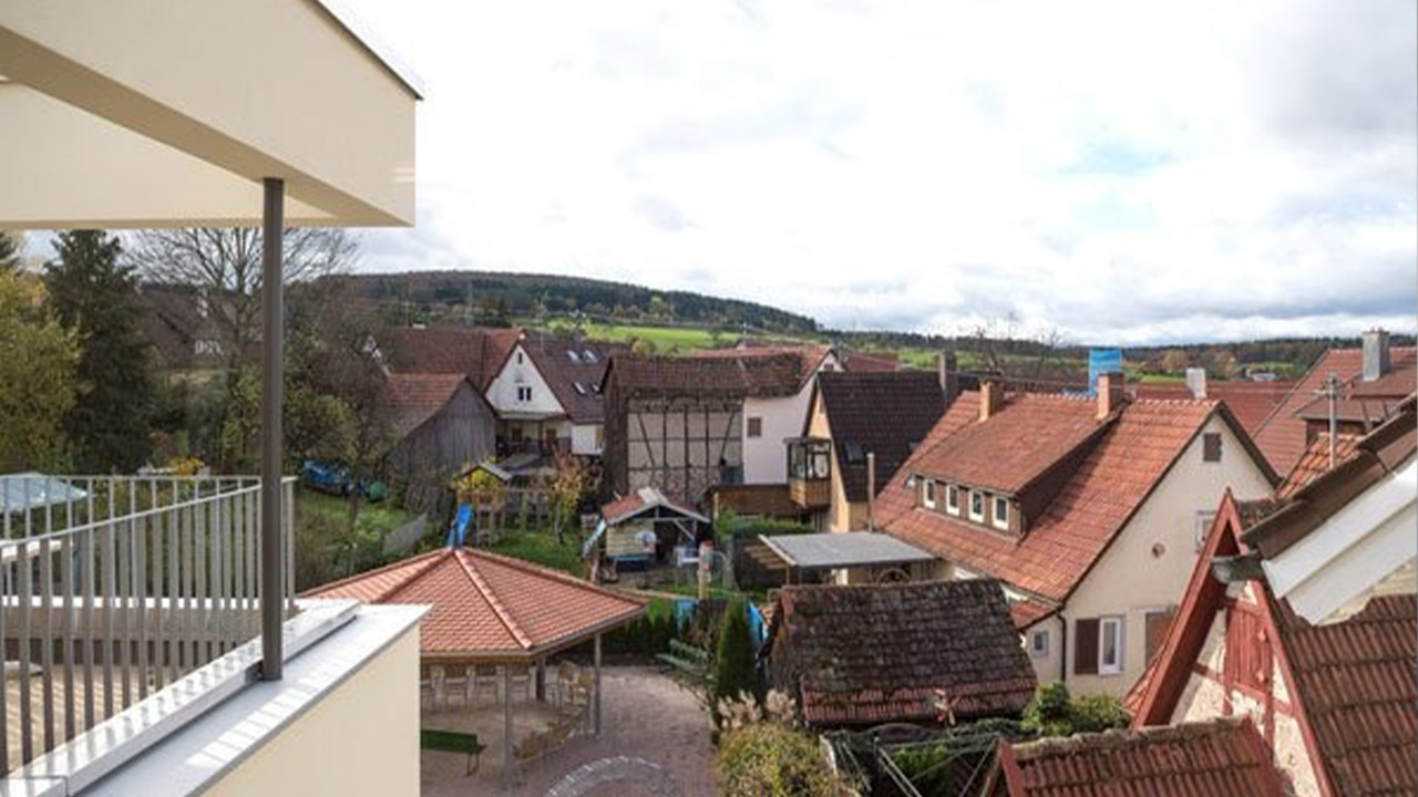 Evdiak Bild der Aussicht über die Hausdächer