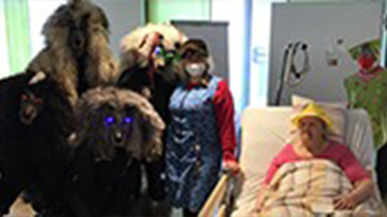 Evdiak Bild von verschiedenen Personen in Faschingskostümen