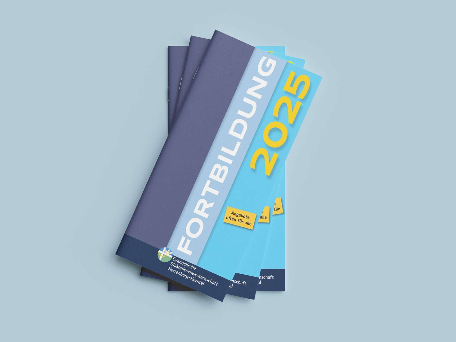 evdiak Foto von dem Cover der Broschüre über Fortbildungen 2025